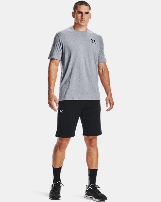 Men's UA Sportstyle Left Chest Short Sleeve Shirt, Gray, pdpMainDesktop image number 3